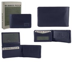 Carteira de Couro Borracha 47 Azul Marinho 6x10