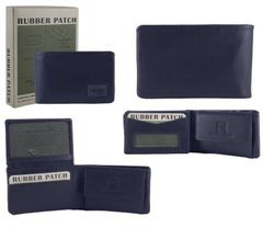 Carteira de Couro Borracha 47 Azul Marinho 6x10