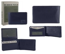 Carteira de Couro Borracha 47 Azul Marinho 6x10