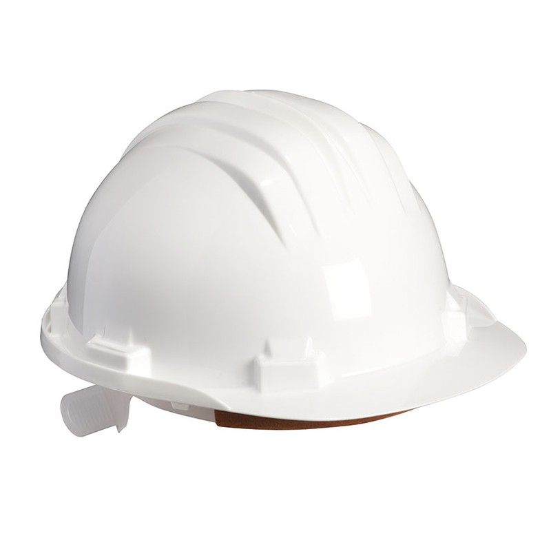 Casco seguridad CLIMAX. Casco Seguridad C/Banda Desudad.Blanco