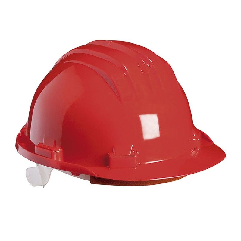 Casco seguridad CLIMAX. Casco Seguridad C/Banda Desudad.Rojo
