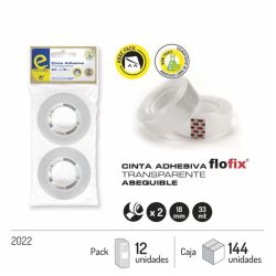 Fita 33x18 2 Rolos Transparentes 2022