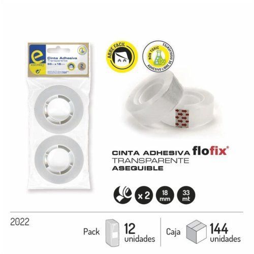 Fita 33x18 2 Rolos Transparentes 2022