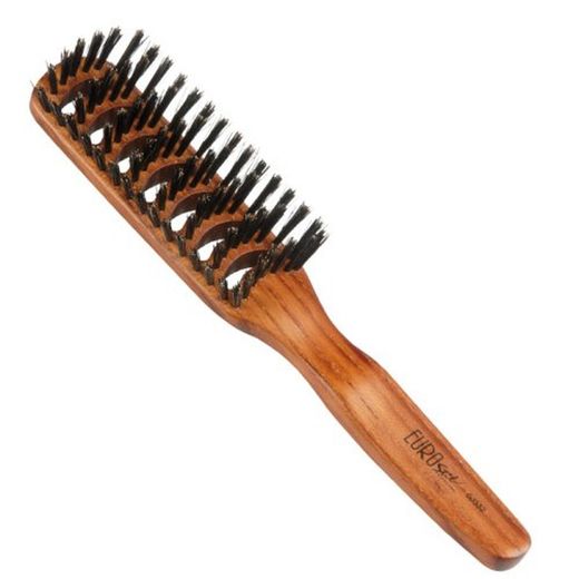 Escova plana profissional de cerdas de javali R-00352