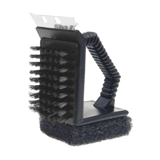 Escova de limpeza para churrasqueira 3 em 1