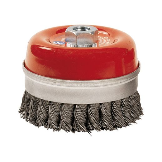 Cepillo taza RATIO. Cepillo Taza Alambre Trenzado 105Mm