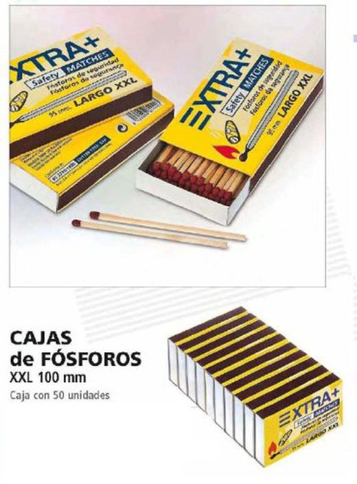 Fósforo de cozinha longo Xtra+ 10cm (50) 92140