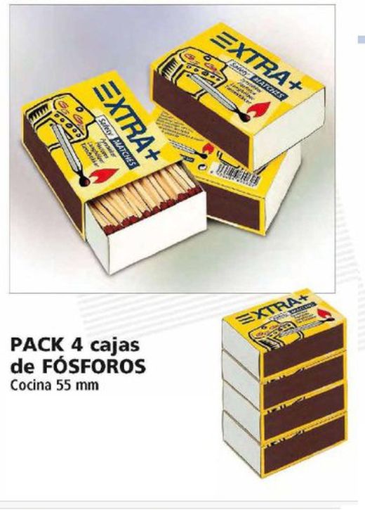 Pack de 4 allumettes Xtra+ Cuisine R-92130