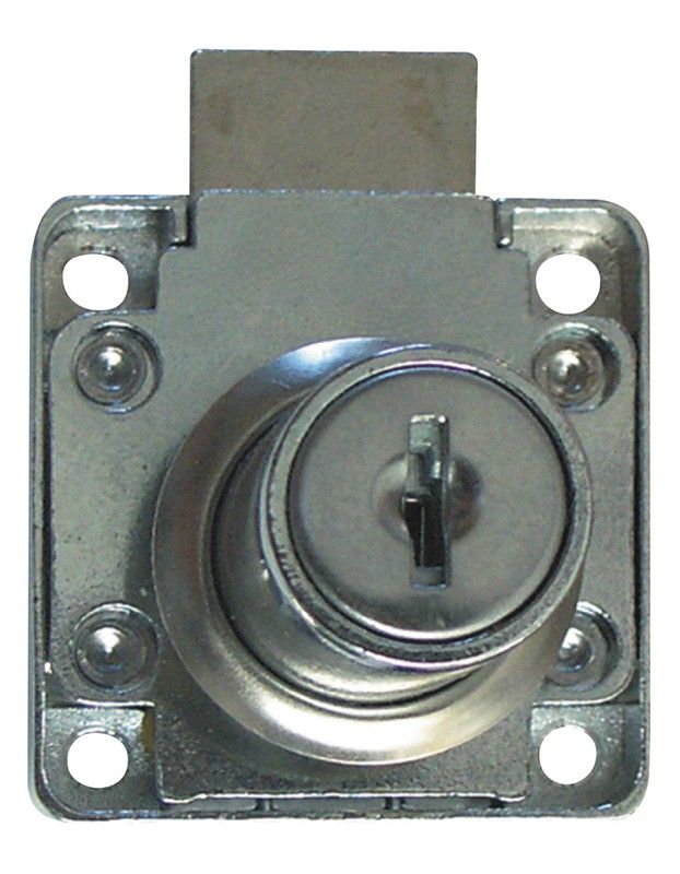Cerradura de sobreponer para muebles Cerradura Muebles Ll. Ig. 26 Mm. Cr. Br.