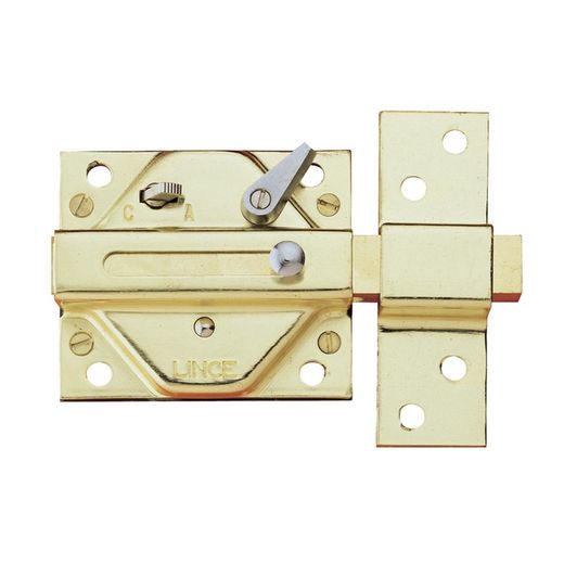 Cerrojo LINCE 7930R Cerrojo Reforzado 7930R Latonado 85X74Mm