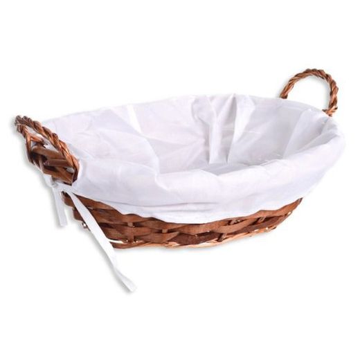 Cesta Oval.Asas Con Forro 26X20X8 59491