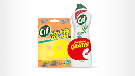 Cif Scrub Daddy Estropajo Amarillo+Cif