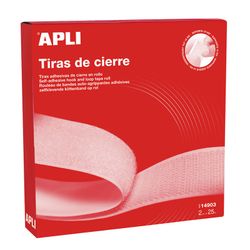 APLI Ruban Adhésif Type Velcro Ruban Adhésif Type Velcro 2Cm.X25M.Apli