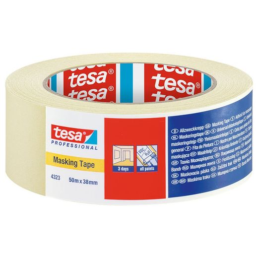 Cinta adhesiva de pintor TESA 4323 Cinta Adhesiva Krepp 38 Mm X 50 M