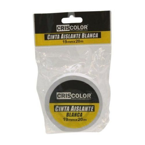 Ruban isolant blanc 19 mm x 20 m R42425