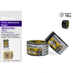 Cinta Americana 10Mt X 50 Mm Negra