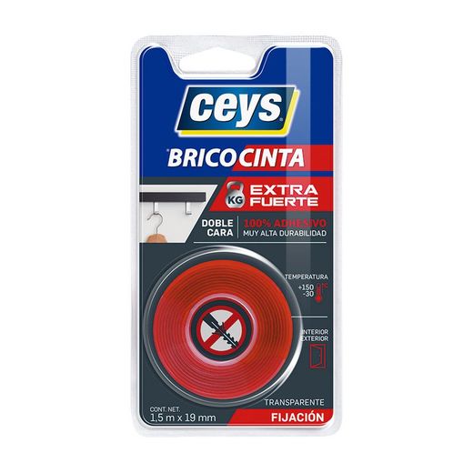 Cinta doble cara CEYS Tackceys. Bricocinta Tackceys 2 Cares