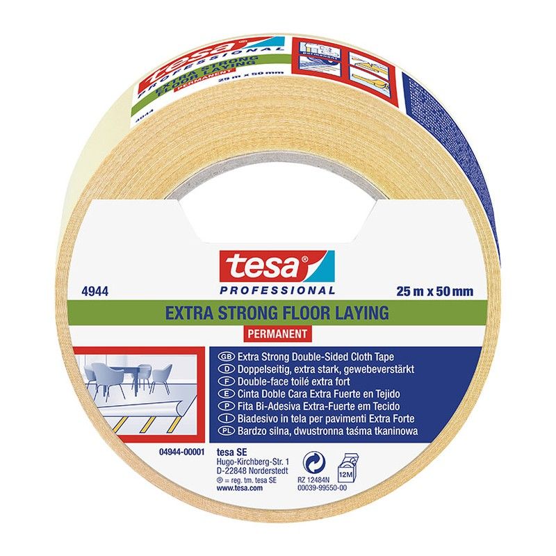 Cinta doble cara TESA Suelos extrafuerte Cinta D/C Suelos Extrafuerte. 50Mmx25M