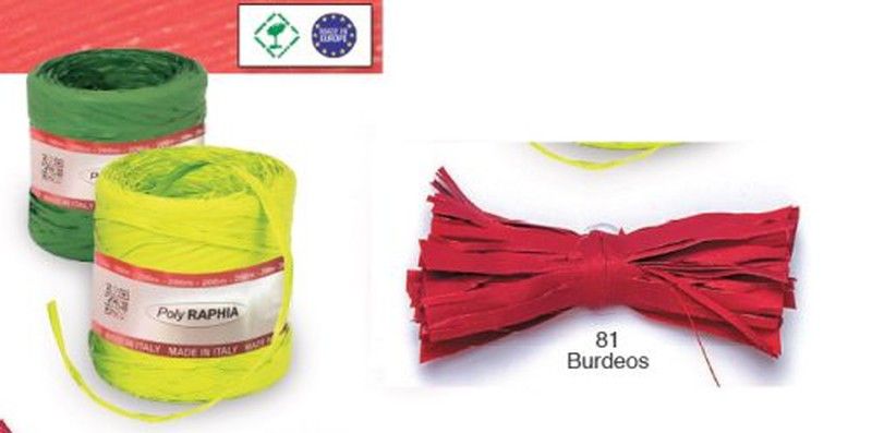 Cinta Rafia 15Mm X 200M. Burdeos 81 5400