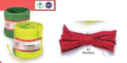 Ruban Raphia 15Mm X 200M. Bordeaux 81 5400