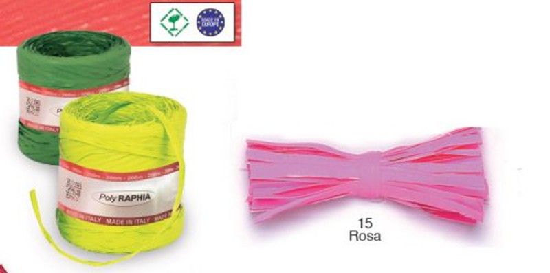 Cinta Rafia 15Mm X 200M. Rosa 15 5400