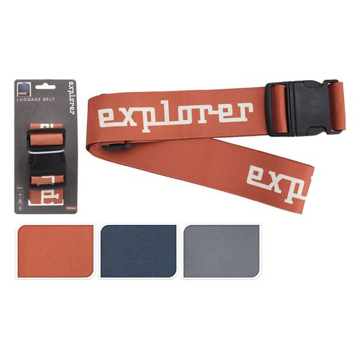 Cinta ratchet para maletas. 180x5 cm. Colores surtidos