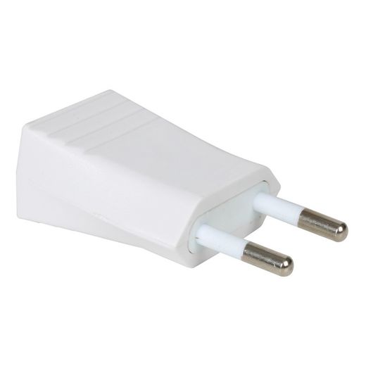 Clavija endoll. Clavija Endoll Espiga Prot. 4 Mm Blanc