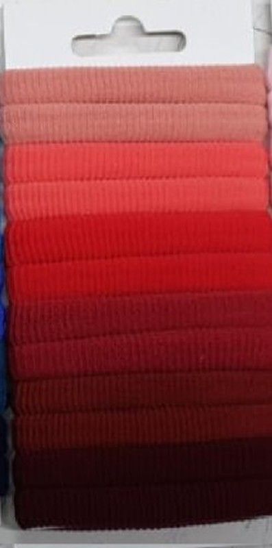 Elástico de cabelo Squid nº 2, degradê vermelho (12U)