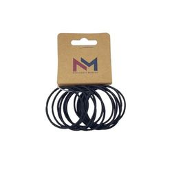 Laço de cabelo de borracha com cordão fino -12u- R4224