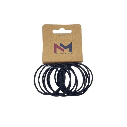 Laço de cabelo de borracha com cordão fino -12u- R4224