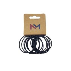 Laço de cabelo de borracha com cordão fino -12u- R4224