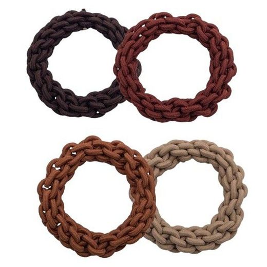 Élastique à cheveux tressés 0,2 mm -3u-Clo139 Marron.