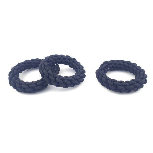 Laço de Cabelo Trançado 0,2mm -3u-Clo139 Preto