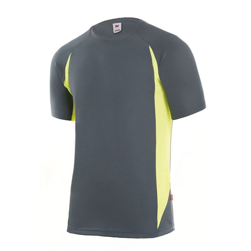 Color gris/amarillo. Camiseta Tecnica Rc-1 Gris/Amarill. T/M