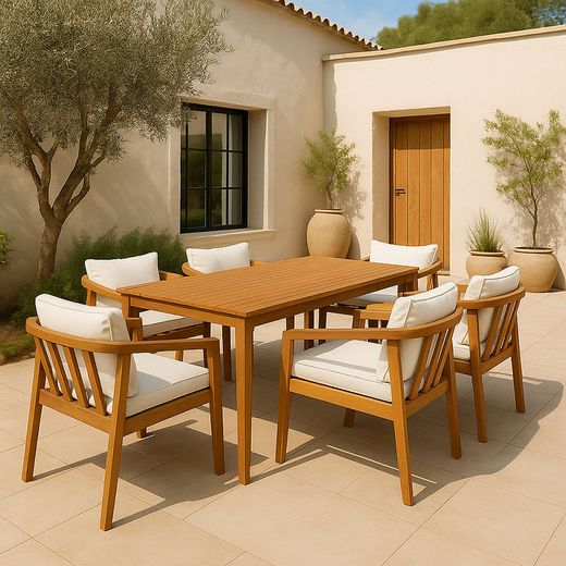 Conjunt Menjador Terrassa 7Pcs Dom
