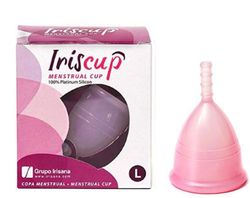 Copo menstrual Irisana tamanho G rosa