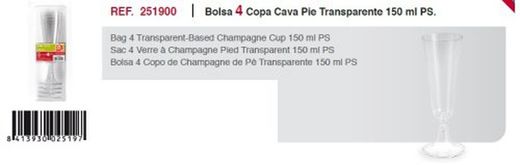 Copes Cava Transparent 150Ml (4) 251900