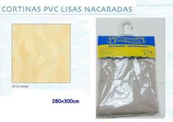 Cortina Lavadero Pvc Lisa Nacar.280X300