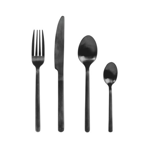 Coberteria Inox.24 Pz. Premeu Negre Opac