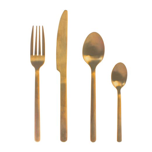 Coberteria Inox.24 Pz. Premeu Or Opac