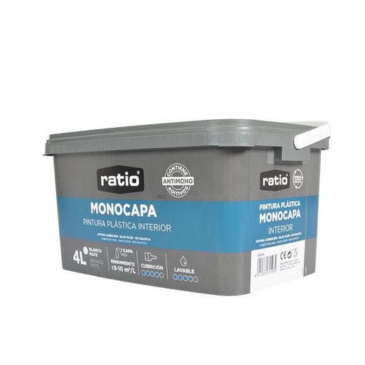 Cubeta Monocapa Antimoho Ràtio 4 Lt