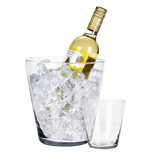 Seau à glace en cristal 19,5 Cm.Xh.20 Cm.