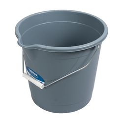 Balde 10 L. Económico Cinzento Azul Habitex