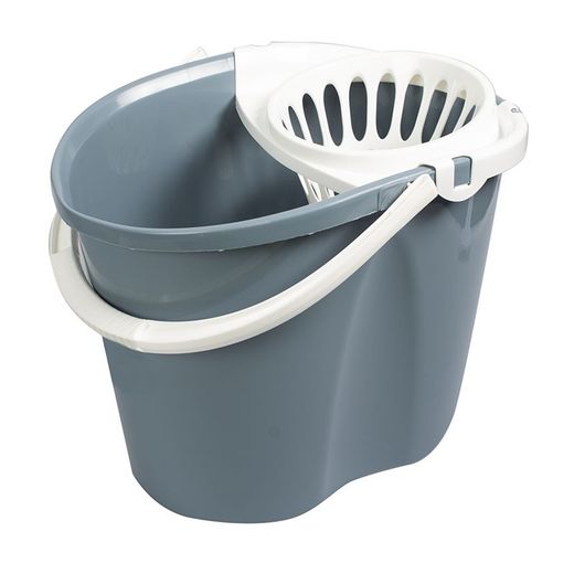 Balde Habitex Azul Cinzento 15L.C/Escorredor