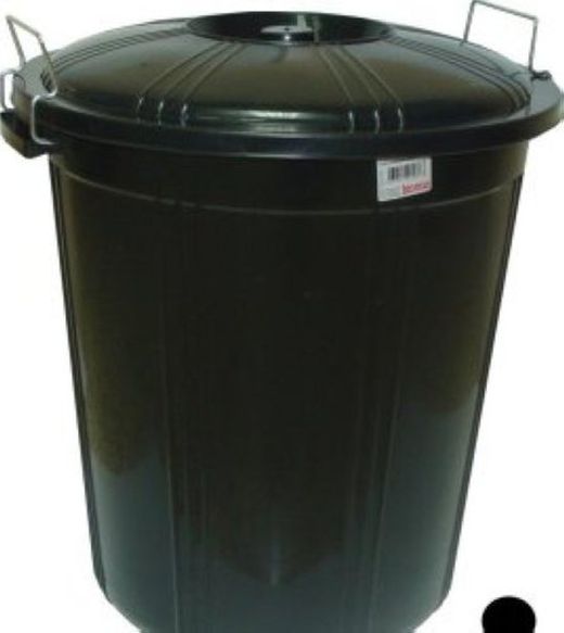 Balde Industrial 50 Lt. com Tampa R746 Preto