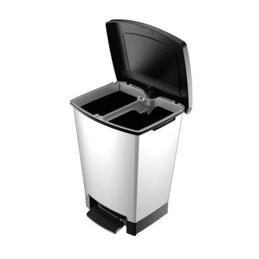 Cubo pedal CURVER Decobin 2 en 1. Cubo Pedal Decobin 25 L. 2 En 1