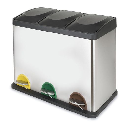 Cubo pedal HABITEX Cubo Pedal Ecologico Triple Crom.Habitex