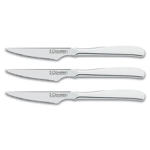 Cuchillo chuletero 3 CLAVELES. Cuchillo Chuletero Inox 11Cm 3 Claveles