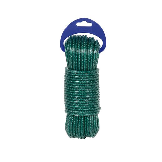 Cuerda Polip. 4 Cabos  5mm/15m Vd