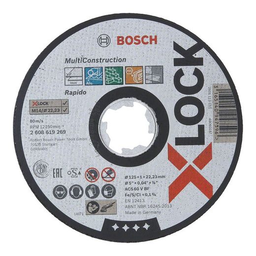Disc Tall X-Lock Multicons.125X1